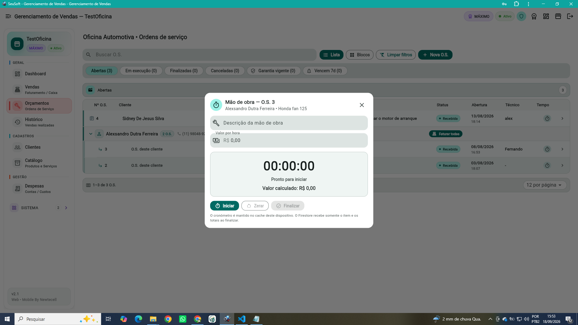 Saiba quanto tempo o serviço realmente levou